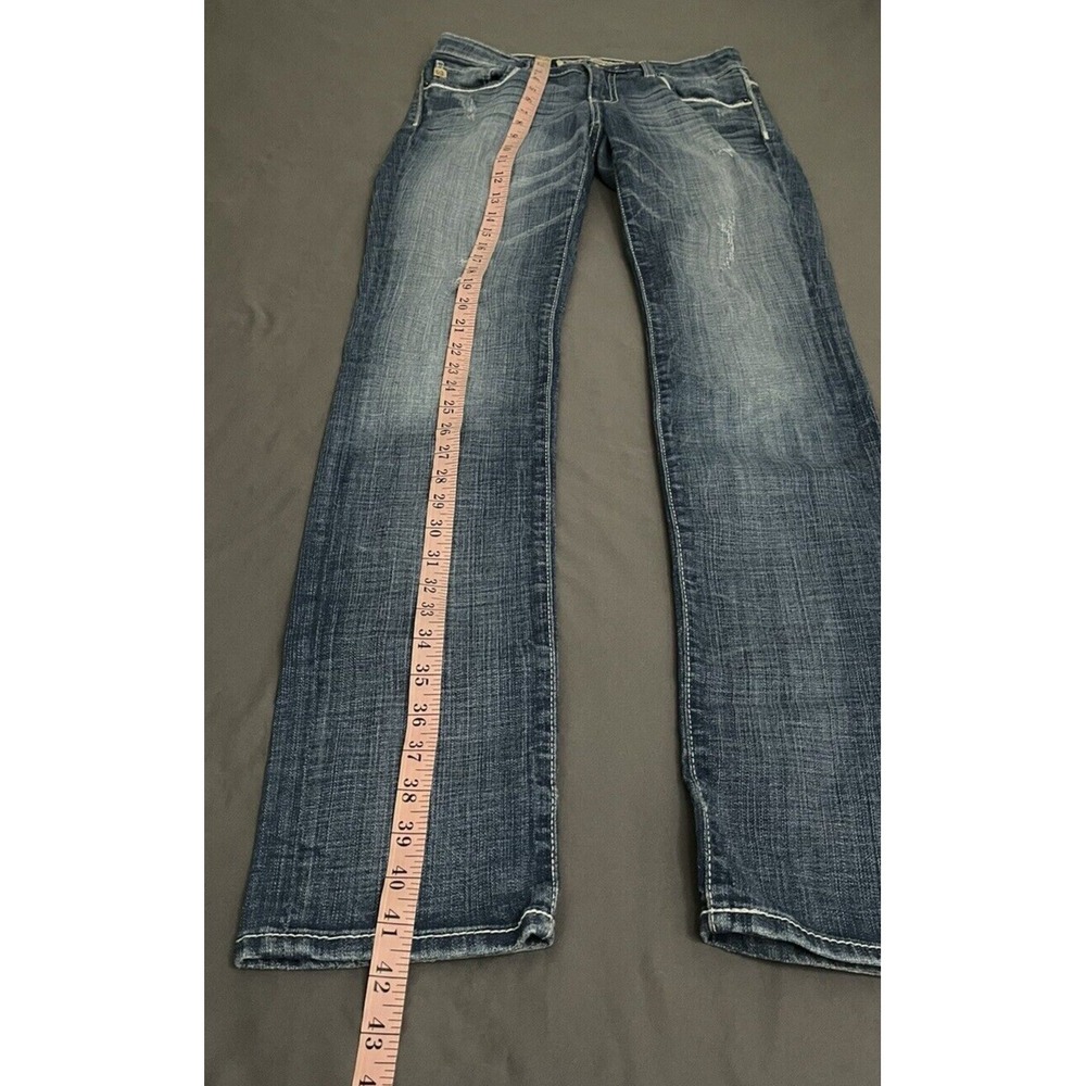 BigStar Womens SZ 26 L Med Wash Denim Casey K Skinny Low Rise Straight Leg Jeans - Picture 14 of 16